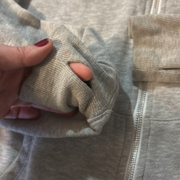 SWS Active Gray Zip-Up Hoodie, Boyfriend Fit, Size S/M, Measurements in Photos - Picture 4 of 12